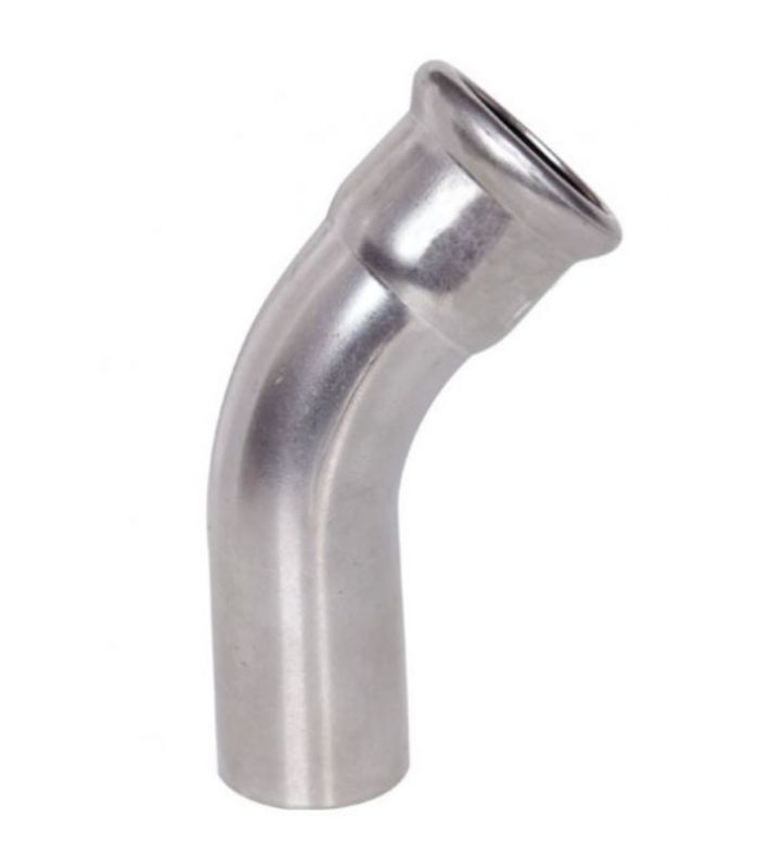 PRENSA CURVA 45º M-H INOX