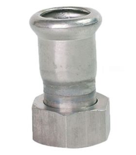 UNION TUBE FEMALE THREAD SWIVEL PRESS INOX