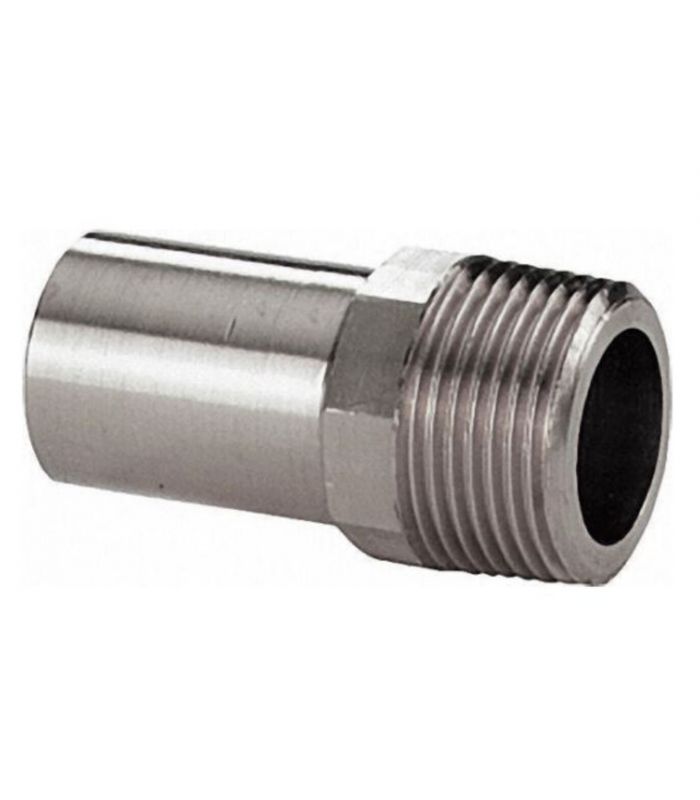 ADAPTADOR MACHO DE PRESSÃO DE AÇO INOXIDÁVEL