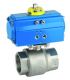 VALVULA DE BOLA 2 PIEZAS INOX CON ACTUADOR DOBLE EFECTO