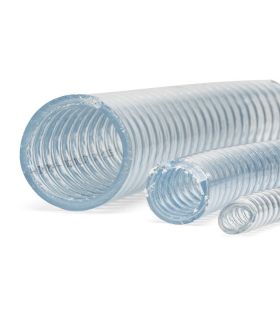 Mangueira de PVC com espiral de aço