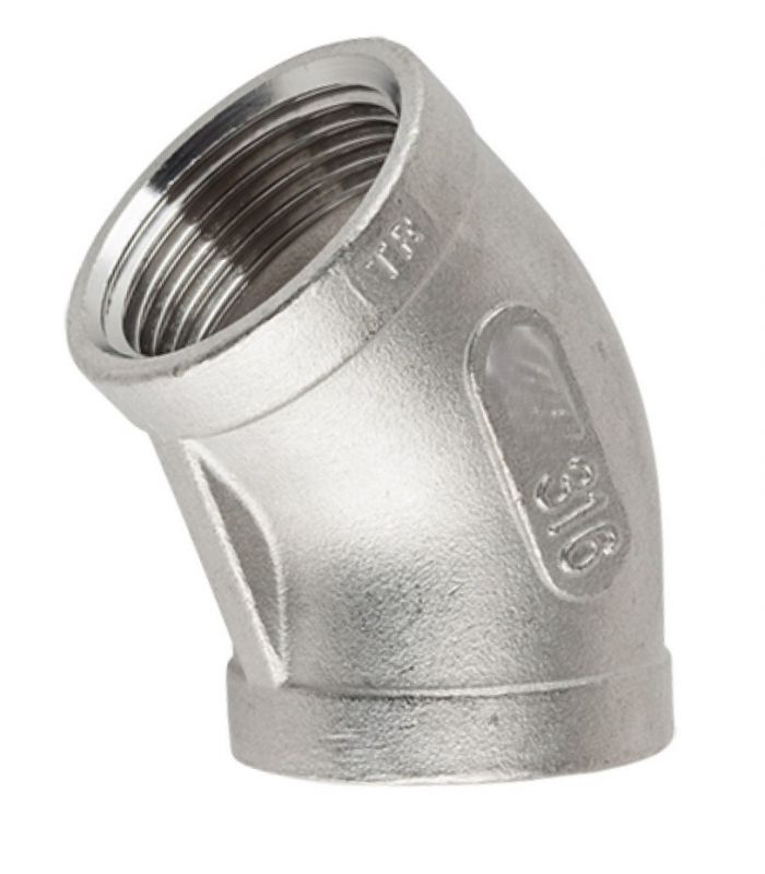 FIG 120 CODO HEMBRA 45º INOX 316