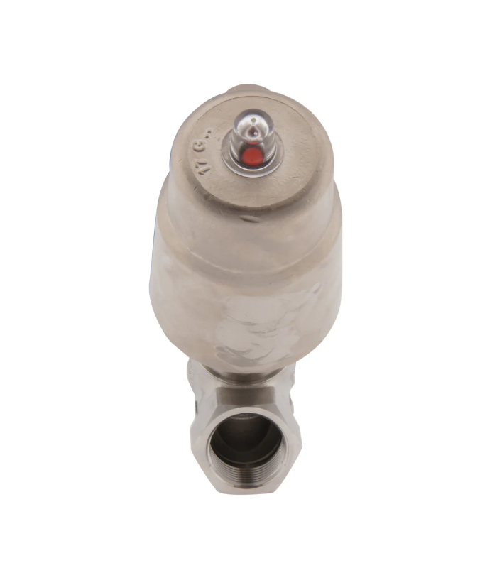 Angle seat valve, normally closed, stainless steel | Buy online at a good price