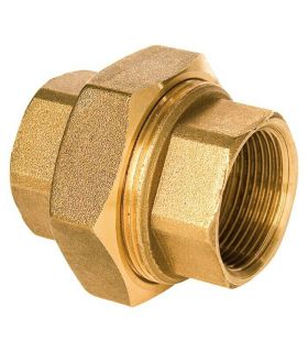 3-PIECE FEMALE-FEMALE BRASS LINK