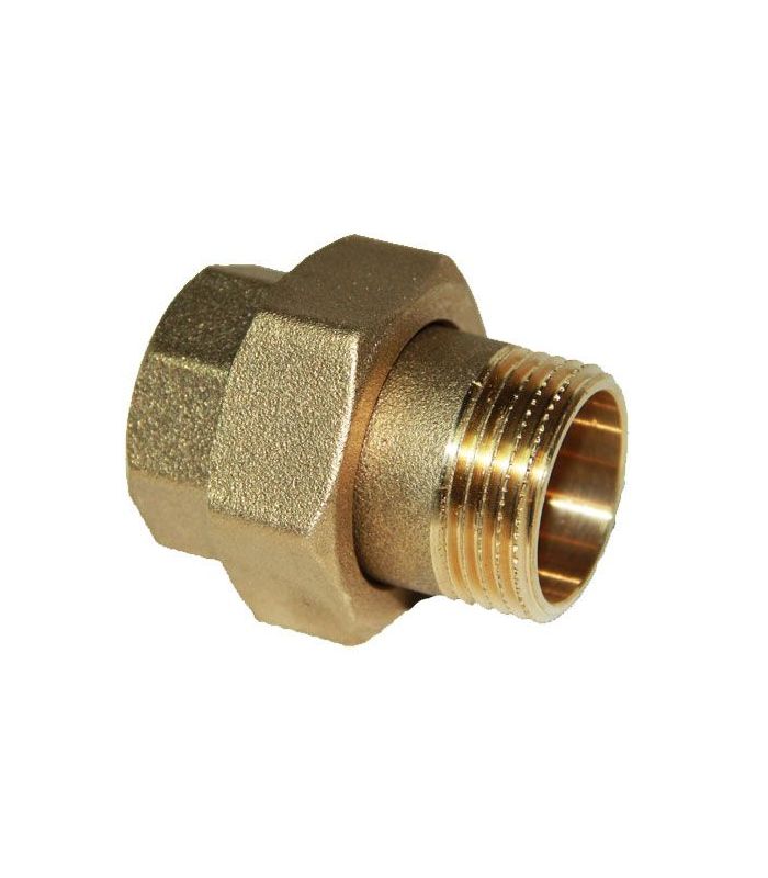 RACCORDO IN OTTONE MASCHIO-FEMMINA A 3 PEZZI