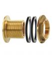 BULKHEAD WITH GASKET AND BRASS NUT