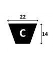 TRAPEZOIDAL BELT C