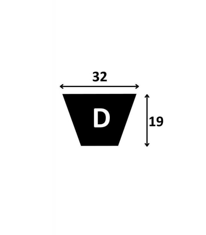Trapezförmiger Gürtel D