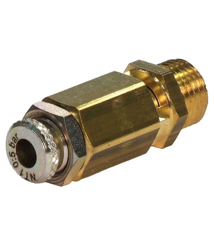 VALVULA DE SEGURIDAD SIN TARA 1/4" REGULABLE 0.5-5 bar