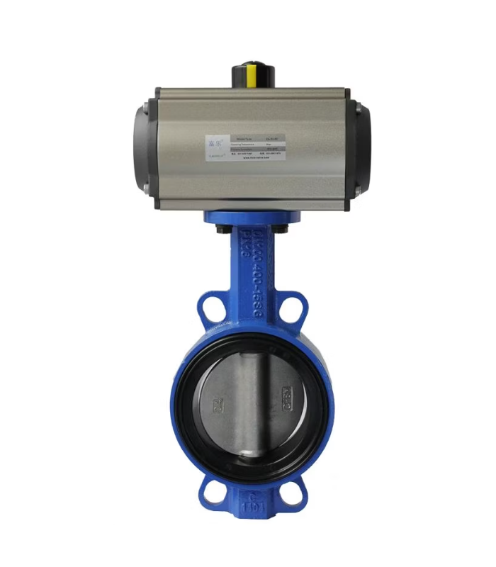 VALVULA DE MARIPOSA WAFER DISCO INOX DOBLE EFECTO