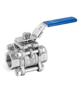 3-PIECE STAINLESS STEEL BALL VALVE ISO 5211 PLATE