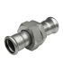 3-PIECE PRESS STAINLESS STEEL FITTING