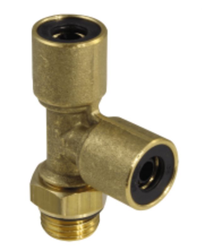 AUTOMATIC ADJUSTABLE SIDE THREADED TEE FITTING