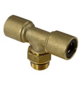 AUTOMATIC ADJUSTABLE CENTRAL THREADED TEE FITTING