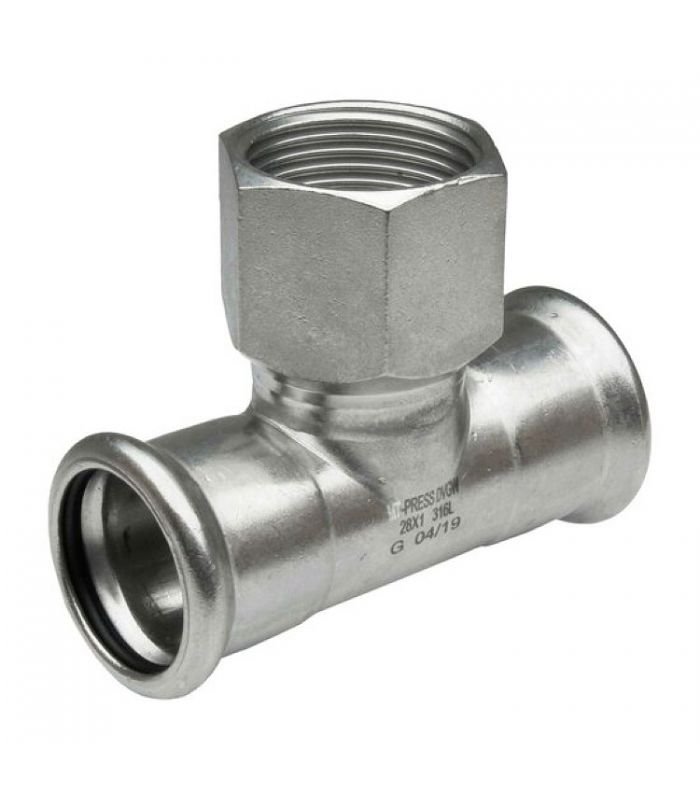 TE TUBO HEMBRA CENTRAL PRESS INOX