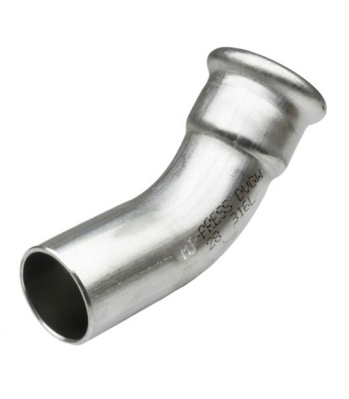 CURVA 45º M-H PRESS INOX