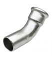 CURVA 45º M-H PRESS INOX