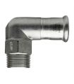GOMITO PER TUBO IN ACCIAIO INOX A PRESSATURA MASCHIO 90°