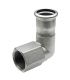 COUDE FEMELLE À 90° POUR TUBE INOX