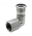 CODO TUBO 90º HEMBRA PRESS INOX