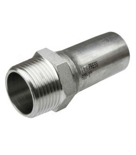 ADAPTADOR MACHO DE PRESSÃO DE AÇO INOXIDÁVEL