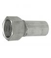 ADATTATORE A PRESSARE FEMMINA IN ACCIAIO INOX