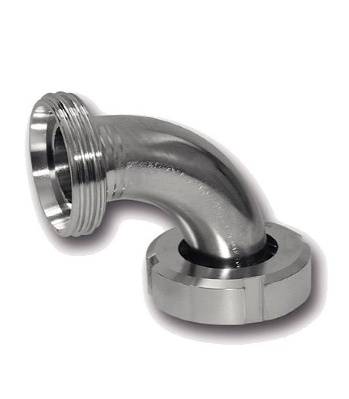 Cotovelo de aço inoxidável macho-fêmea DIN-11851 de 90°