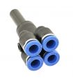 INSTANT REDUCING PIPE FITTING FOR 4 OUTLETS