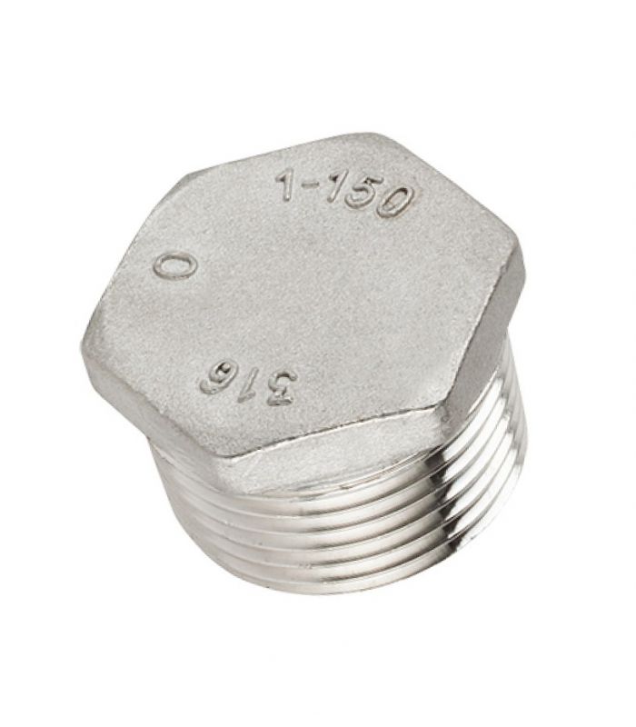 TAPON MACHO HEXAGONAL INOX