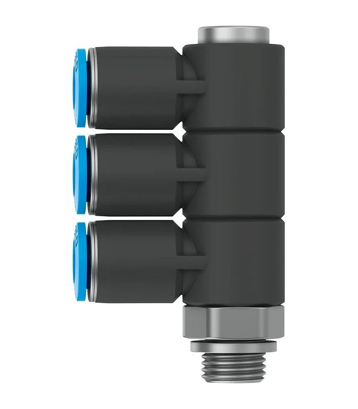 INSTANT FITTING MALE ELBOW OUTLET TRIPLE PIPE