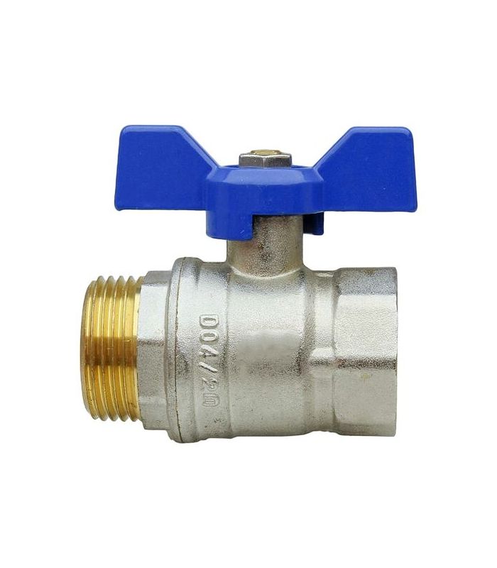BRASS WING VALVE PN-25 MALE-FEMALE