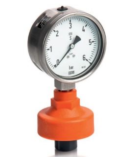 PRESSURE GAUGE WITH STUBBE MEMBRANE SEPARATOR