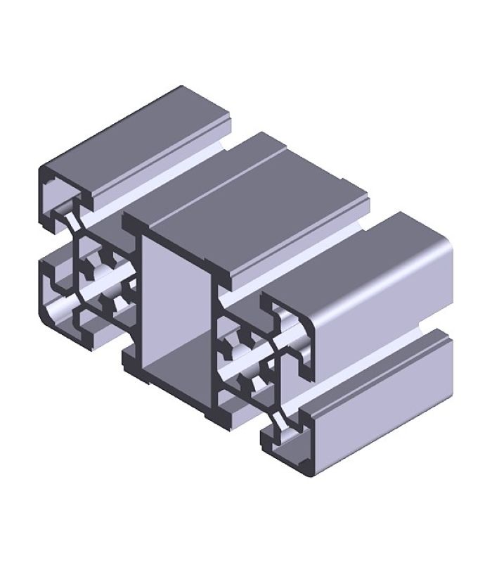 PROFILO STRUTTURALE LEGGERO IN ALLUMINIO 50x100