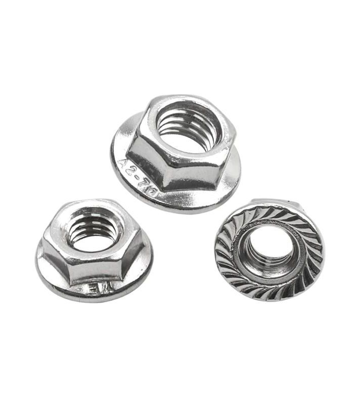 TUERCA HEXAGONAL CON REBORDE