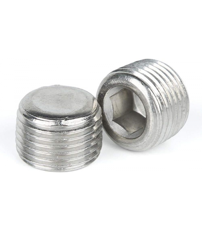 TAPÓN MACHO ALLEN LATÓN NIQUELADO