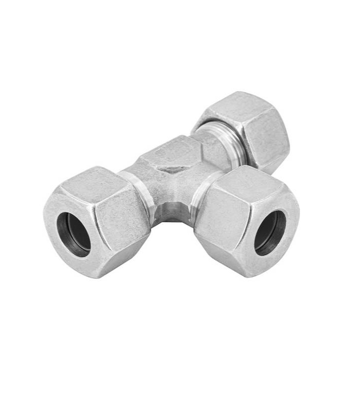 Raccordo a T in acciaio inox DIN-2353