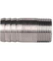 FIG 601 ESPIGA MANGUERA LISA ROSCA INOX 316
