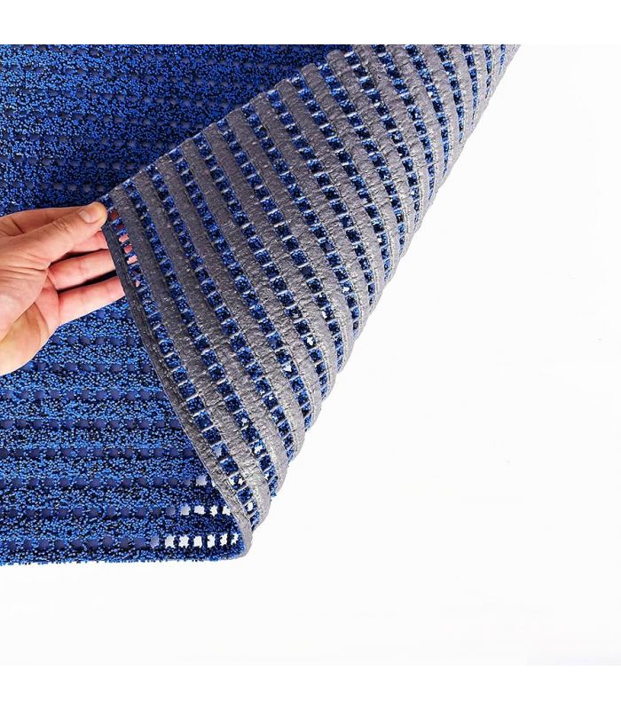 BLAUER RUTSCHFESTER TEPPICH