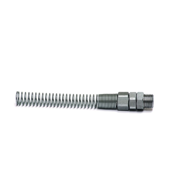 Conexão giratória macho de 1/4" para tubo com mola