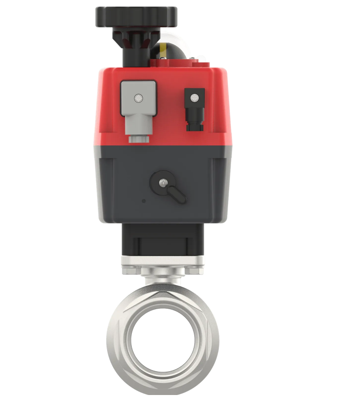 Válvula de esfera de aço inoxidável de 2 peças com atuador elétrico multivoltagem | Compre online