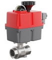 VALVULA BOLA 2 PIEZAS INOX CON ACTUADOR ELECTRICO MULTITENSIÓN | Comprar online