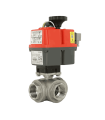 VALVULA BOLA 3 VIAS TIPO L INOX CON ACTUADOR ELECTRICO MULTITENSIÓN | Comprar online