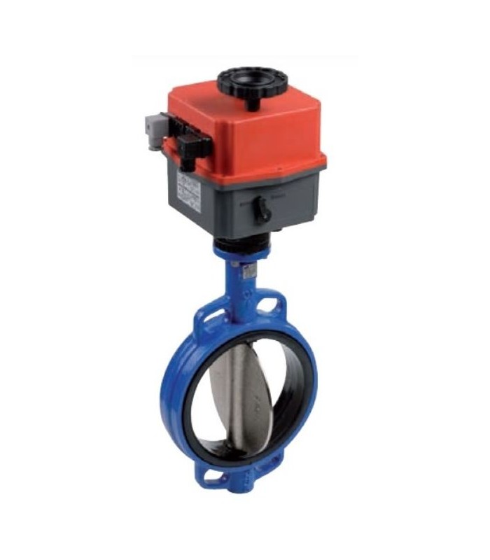 VALVULA MARIPOSA WAFER DISCO INOX CON ACTUADOR ELECTRICO MULTITENSIÓN | Comprar online