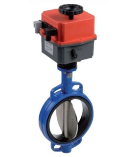 VALVULA MARIPOSA WAFER DISCO FUNDICION CON ACTUADOR ELECTRICO MULTITENSIÓN | Comprar online