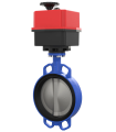VALVULA MARIPOSA WAFER DISCO FUNDICION CON ACTUADOR ELECTRICO MULTITENSIÓN | Comprar online