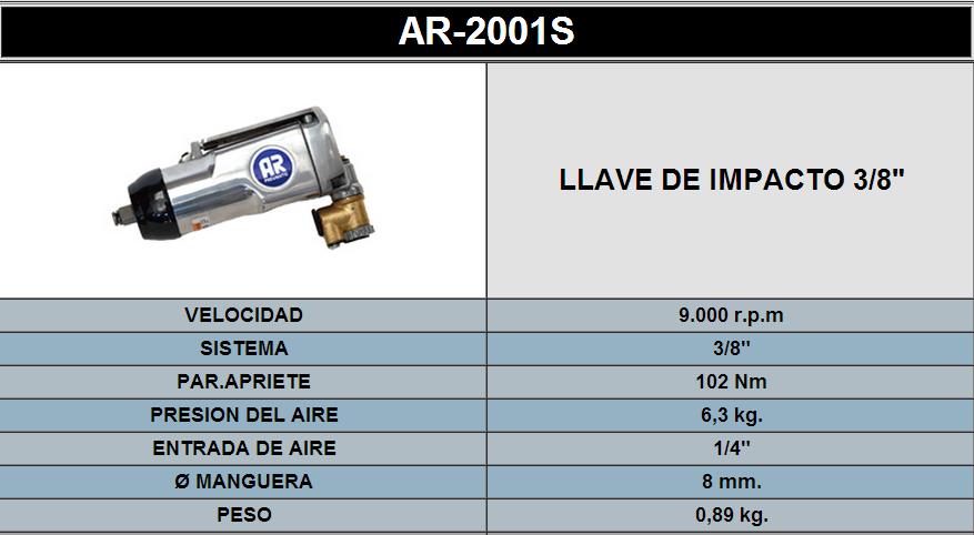 LLAVE DE IMPACTO 38 2001S