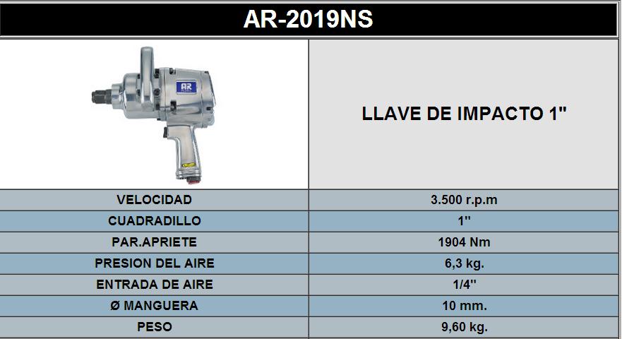 LLAVE DE IMPACTO 1 2019NS