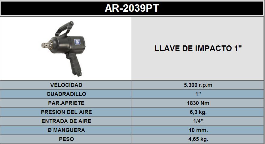 LLAVE DE IMPACTO 1 2039PT