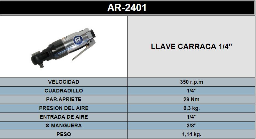 CHIAVE A CRICCHETTO 14 2401 LLAVE DE CARRACA 14 2401