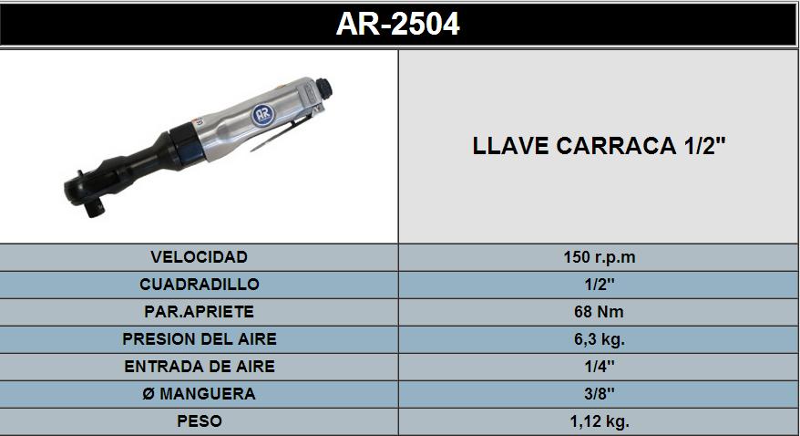 LLAVE DE CARRACA 12 2504